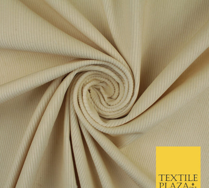 Ecru Stone 14 Wale Needlecord Corduroy Fabric Dress Upholstery 60" 10421