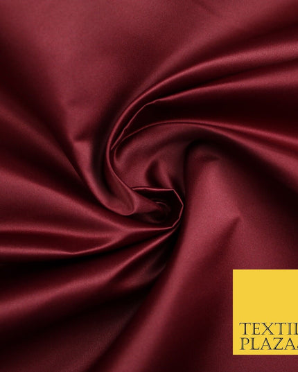 46 COLOURS Premium Plain Smooth Heavy Matt Duchess Bridal Satin Fabric Dress 60"