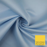 46 COLOURS Premium Plain Smooth Heavy Matt Duchess Bridal Satin Fabric Dress 60"