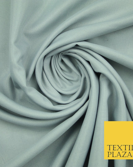 Plain Smooth 100% Polyester 230cm EXTRA WIDE Sheeting Fabric Material 7 COLOURS