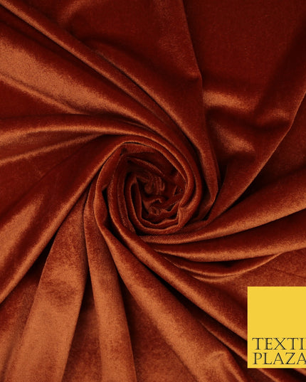 17 COLOURS LUXURY Plush Plain Stretch Velvet Velour Fabric Material Craft 58" D
