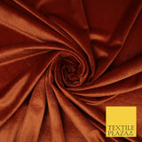 17 COLOURS LUXURY Plush Plain Stretch Velvet Velour Fabric Material Craft 58" D