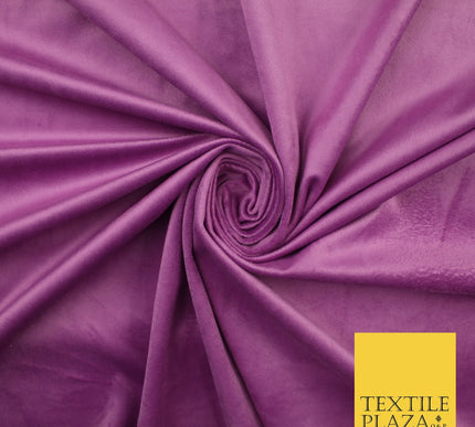 17 COLOURS - LUXURY Plush Plain Stretch Velvet Velour Fabric Material Craft 59"