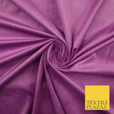 17 COLOURS - LUXURY Plush Plain Stretch Velvet Velour Fabric Material Craft 59"
