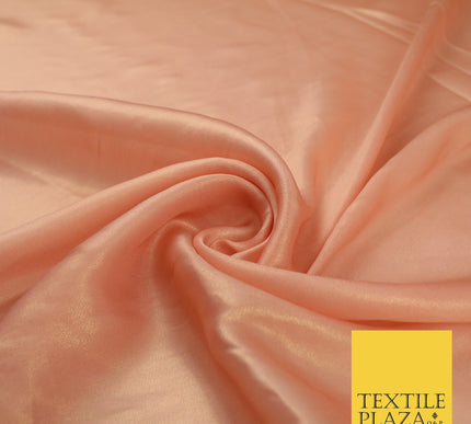 36 COLOURS - Fine Silky Metallic Foil Shimmer Satin Georgette Dress Fabric Drape