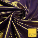 24 COLOURS - Metallic Two Tone Lame Fabric Shiny Mirror Foil Dancewear Costume