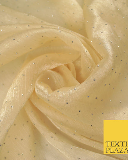 13 COLOURS Premium Dew Drop Crush Organza Bridal Wedding Dance Dress Fabric 57"