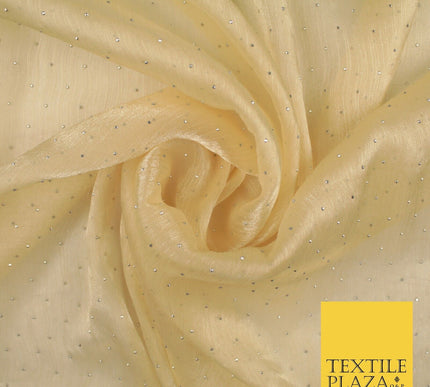13 COLOURS Premium Dew Drop Crush Organza Bridal Wedding Dance Dress Fabric 57"
