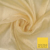 13 COLOURS Premium Dew Drop Crush Organza Bridal Wedding Dance Dress Fabric 57"