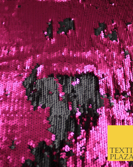 3 COLOURS Reversible Soft MATT MERMAID SEQUIN Fabric 2 Colour Way Changing Lycra