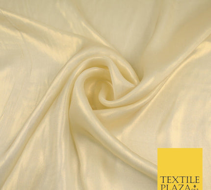 36 COLOURS - Fine Silky Metallic Foil Shimmer Satin Georgette Dress Fabric Drape