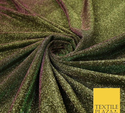 OVER 20 COLOURS - Sparkly Two Tone Glitter Stretch Shimmer Moonlight Fabric 56"