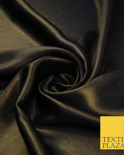36 COLOURS - Fine Silky Metallic Foil Shimmer Satin Georgette Dress Fabric Drape