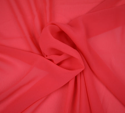 OVER 25 COLOURS Premium Plain Dyed Chiffon Fine Soft Georgette Dress Sari Fabric