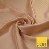 36 COLOURS - Fine Silky Metallic Foil Shimmer Satin Georgette Dress Fabric Drape