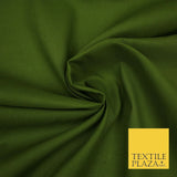 PREMIUM POPLIN 100% PURE COTTON SOLID PLAIN DYED FABRIC DRESS CRAFT MATERIAL 59"