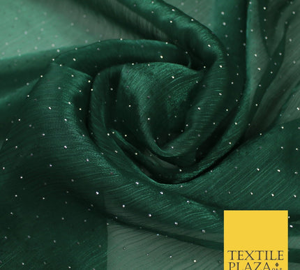 13 COLOURS Premium Dew Drop Crush Organza Bridal Wedding Dance Dress Fabric 57"