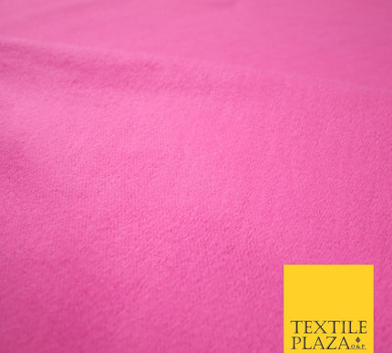5 COLOURS - Plain Sweatshirt Stretch Fabric Knit Dress Top Material Brushed Back