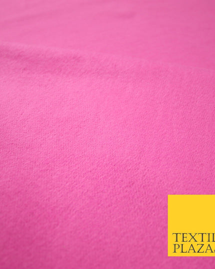 5 COLOURS - Plain Sweatshirt Stretch Fabric Knit Dress Top Material Brushed Back