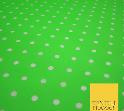 1CM Spotted Polka Dot Printed Poly Cotton Fabric Polycotton Craft Mask 6 COLOURS