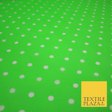 1CM Spotted Polka Dot Printed Poly Cotton Fabric Polycotton Craft Mask 6 COLOURS