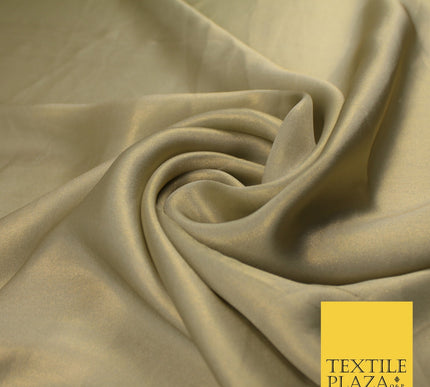 36 COLOURS - Fine Silky Metallic Foil Shimmer Satin Georgette Dress Fabric Drape