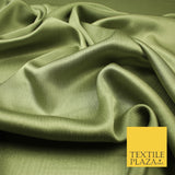 OVER 20 COLOURS - Premium Plain Dyed Yoryu Satin Crinkle Effect Dress Fabric 59″