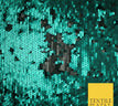Jade Aqua / Black 9154 / 1 Metre