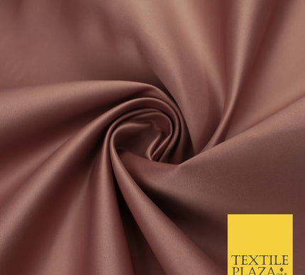 46 COLOURS Premium Plain Smooth Heavy Matt Duchess Bridal Satin Fabric Dress 60"
