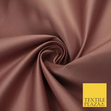 46 COLOURS Premium Plain Smooth Heavy Matt Duchess Bridal Satin Fabric Dress 60"