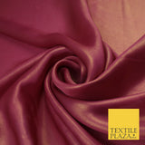 36 COLOURS - Fine Silky Metallic Foil Shimmer Satin Georgette Dress Fabric Drape