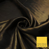 36 COLOURS - Fine Silky Metallic Foil Shimmer Satin Georgette Dress Fabric Drape