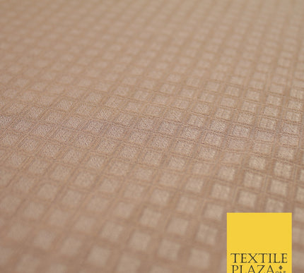 Mini Diamond Check Ornamental Textured Brocade Jacquard Waistcoat Dress Fabric