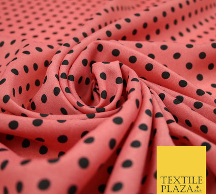 5mm Small Polka Dot Spot Printed Crepe Spotted Dotted Polyester Dress Fabric 58"