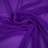 OVER 25 COLOURS Premium Plain Dyed Chiffon Fine Soft Georgette Dress Sari Fabric