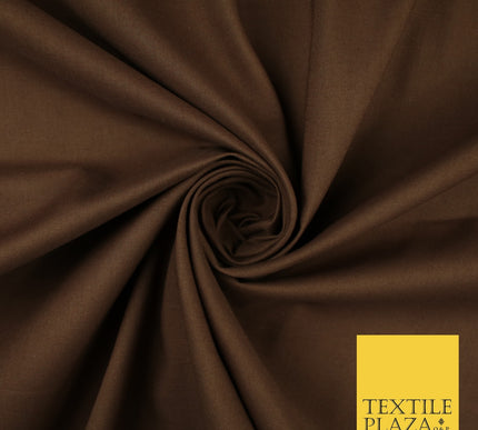 30 COLOURS - Plain Smooth Cotton Square Soft Fabric Dress Material Decor 56"