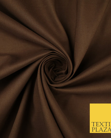 30 COLOURS - Plain Smooth Cotton Square Soft Fabric Dress Material Decor 56"