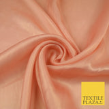 36 COLOURS - Fine Silky Metallic Foil Shimmer Satin Georgette Dress Fabric Drape