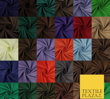 30 COLOURS - Plain Smooth Cotton Square Soft Fabric Dress Material Decor 56"