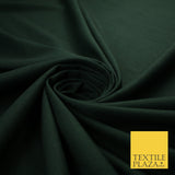 OVER 20 COLOURS - Plain Soft LINEN LOOK 100% Polyester Fabric Dress Craft 54"