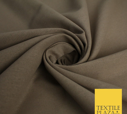 OVER 20 COLOURS - Plain Soft LINEN LOOK 100% Polyester Fabric Dress Craft 54"