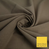 OVER 20 COLOURS - Plain Soft LINEN LOOK 100% Polyester Fabric Dress Craft 54"