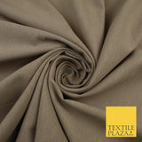 OVER 20 COLOURS - Plain Soft LINEN LOOK 100% Polyester Fabric Dress Craft 54"