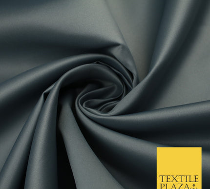 46 COLOURS Premium Plain Smooth Heavy Matt Duchess Bridal Satin Fabric Dress 60"