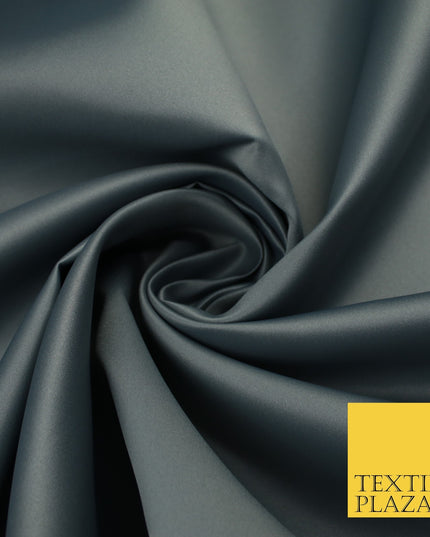 46 COLOURS Premium Plain Smooth Heavy Matt Duchess Bridal Satin Fabric Dress 60"