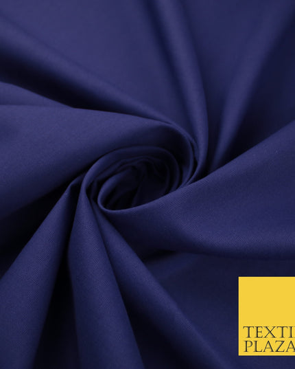 30 COLOURS - Plain Smooth Cotton Square Soft Fabric Dress Material Decor 56"