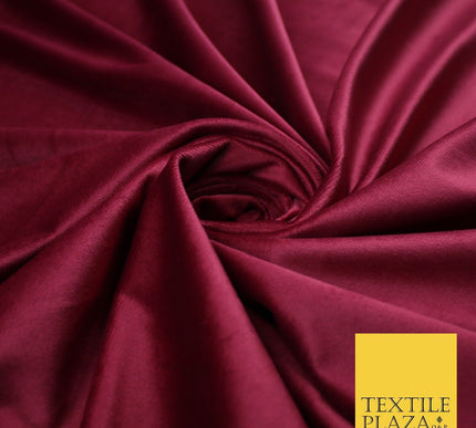 17 COLOURS - LUXURY Plush Plain Stretch Velvet Velour Fabric Material Craft 59"
