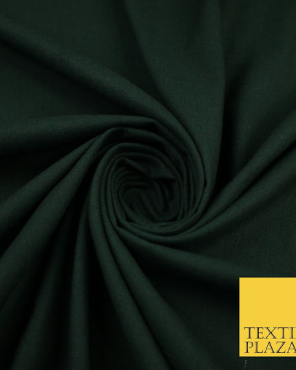 OVER 20 COLOURS - Plain Soft LINEN LOOK 100% Polyester Fabric Dress Craft 54"