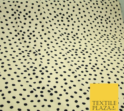 5mm Small Polka Dot Spot Printed Crepe Spotted Dotted Polyester Dress Fabric 58"