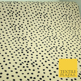 5mm Small Polka Dot Spot Printed Crepe Spotted Dotted Polyester Dress Fabric 58"